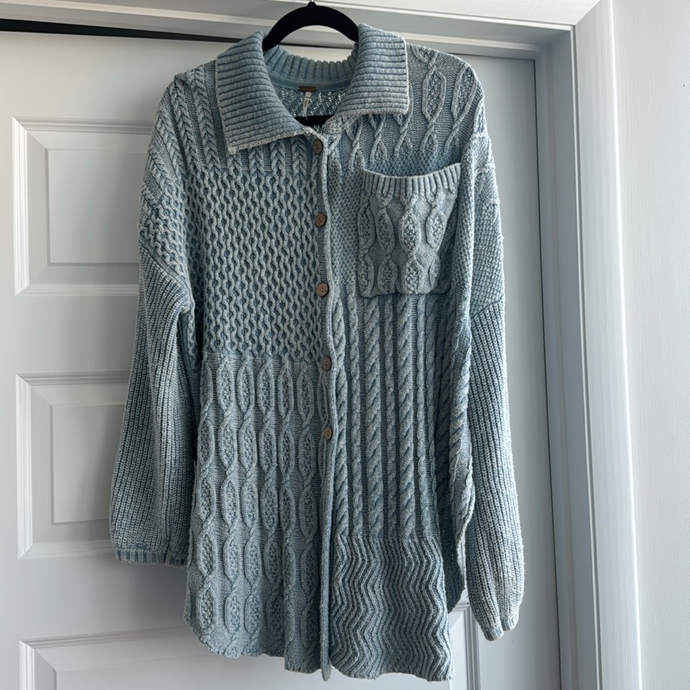 Free people cable knit sweater